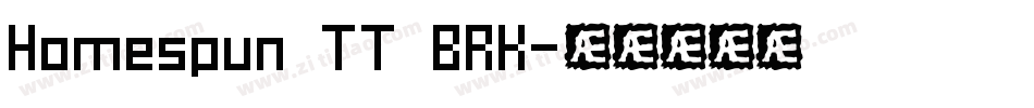 Homespun TT BRK字体转换
